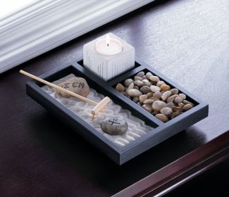 Miniature Tabletop Zen Garden Kit For Relaxation And Stress Relief