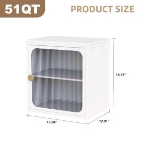 Single Sturdy  Convenient Fordable Cabinet, Durable Steel-Wood Combo With Anti-Slip Design  Quick Fold  Install, Easy To DIY Storage Container With Do
