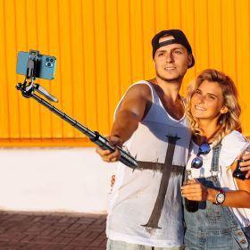 61 Selfie Stick Tripod, All In One Extendable Phone Tripod Stand With Wireless Remote  Rotation For IPhone And Android Phone Selfies, Video Recording,