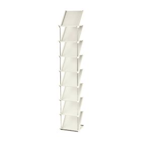 8 Tier Vertical Shoe Rack Narrow Free Standing Storage Organizer For Entryway Space-Saving Stackable Shoe Holder Corner Shoe Tower For Entryway Bedroo
