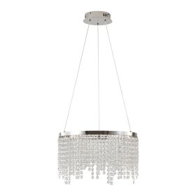 16-inch Luxury Crystal LED Chandelier - Adjustable Height And Color Temperature  3000K-6000K  Modern Chandelier For Living Room, Dining Room And Bedro